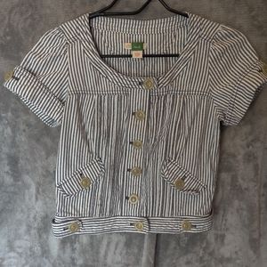 NWT Sz 0 Anthropologie ETT:twa Top